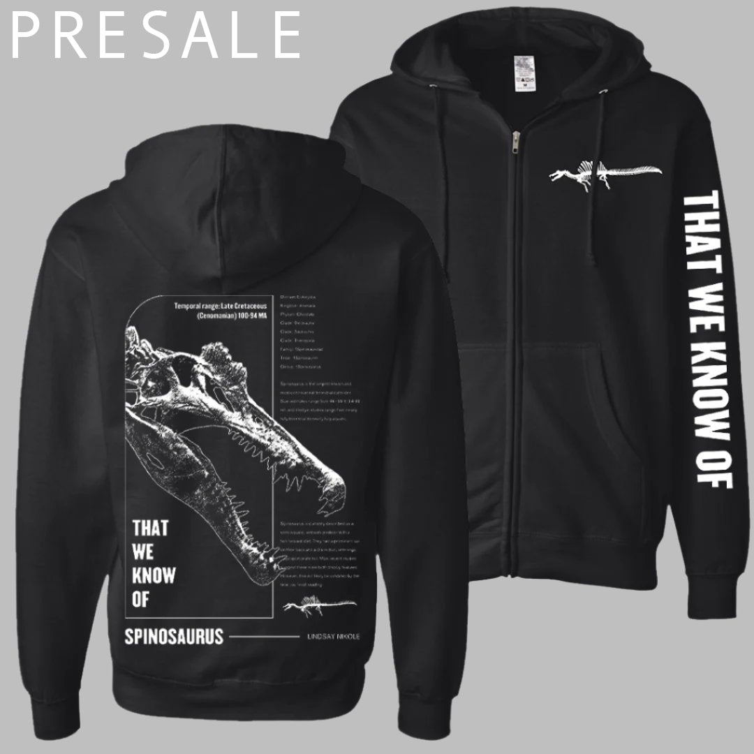 {PRESALE} Spinosaurus Zip Up Hoodie